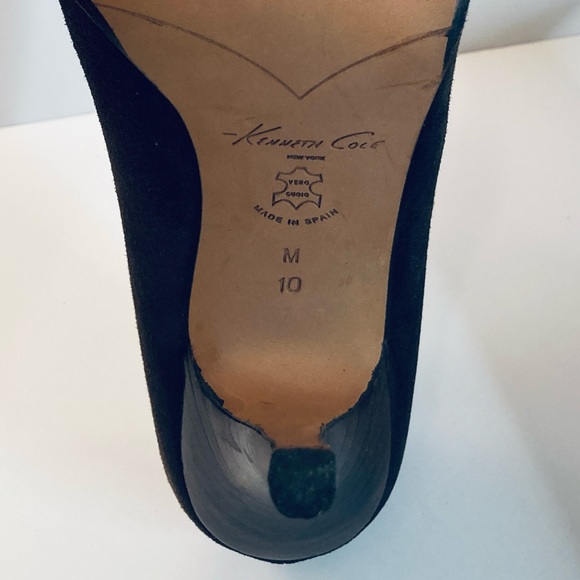 Kenneth Cole New York Romi Sz 10 Brown Suede 4” Heels Pumps Pointed Toe Dressy - Picture 4 of 8